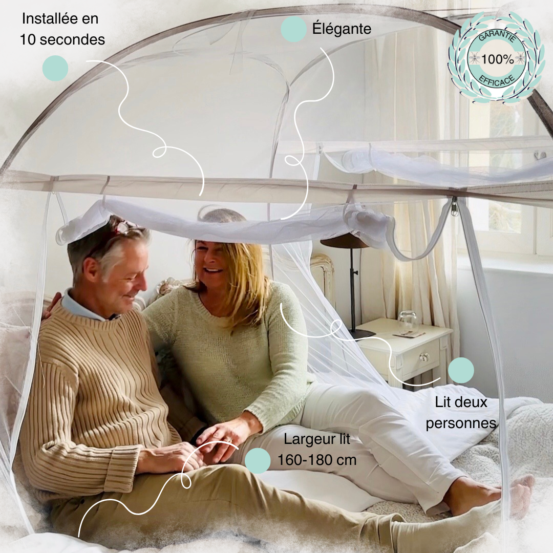 La moustiquaire de lit nopic, installée en 10 secondes, pour tous les lits