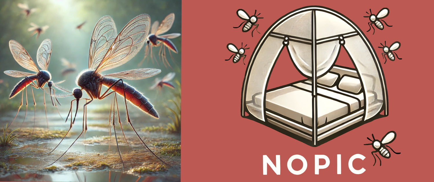 La moustiquaire de lit Nopic nous permet d'être prêt pour se protéger contre les piqûres de moustiques dès le printemps